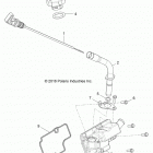 Z17VAA87/E87/X87 RZR 900 50/55 INCH ALL OPTIONS Engine, oil dipstick and breather