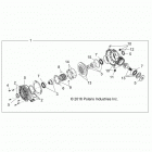 Z17VCE87AB/AK RZR 4 900 Drive train, front gearcase internals