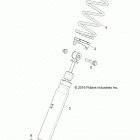 Z17VJE57AR RZR 570 S Suspension, front shock mounting