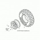 Z17VBE99AR/AL RZR 1000 60 INCH PS Колеса перед