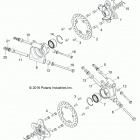 Z17VAA87/E87/X87 RZR 900 50/55 INCH ALL OPTIONS Suspension, rear carrier