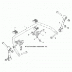 Z17VBA87A2/E87AB/AK/LK RZR 900 60 INCH ALL OPTIONS Suspension, front stabilizer bar