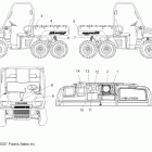 R09RF68AF/AR/AZ RANGER 6X6 700 EFI Наклейки