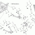 R08WH68AG/AH/AK/AR RANGER 4X4 700 EFI CREW Подвеска задняя