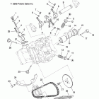 R11RH50AG/AH/AR RANGER 4X4 500 EFI Engine, camshaft and valves