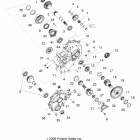 R09VH76AX RANGER RZR Drive train, main gearcase internal components 1
