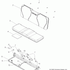 R09RF68AF/AR/AZ RANGER 6X6 700 EFI Body, seat and base