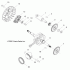 R11VA17AA RANGER RZR 170 Колен.вал и поршни