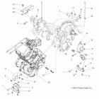 R09VH76 RANGER RZR 800 EFI ALL OPTIONS Engine, transmission mounting