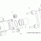 R09RF68AF/AR/AZ RANGER 6X6 700 EFI Задние тормозные  колодки