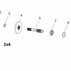 R09RB50AF RANGER 2X4 500 CARB Вал заднего привода