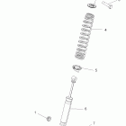 RANGER RZR 800 EFI/EPS - R12VH76AD/AF/AH/AJ/EAB Suspension, front shock mounting