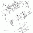 R09VH76FX RANGER RZR Body, rear rack and fenders