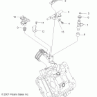 R11RH50AG/AH/AR RANGER 4X4 500 EFI Engine, fuel injection
