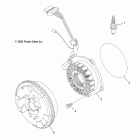 R11RH50AG/AH/AR RANGER 4X4 500 EFI Engine, flywheel and stator