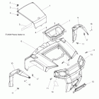 R09VH76AX RANGER RZR Body, hood and front body work