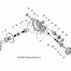 R09RF68AF/AR/AZ RANGER 6X6 700 EFI Drive train, mid gearcase