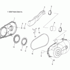 R09WH68AC/AG/AH/AL/AR/AZ RANGER 4X4 700 EFI CREW Drive train, clutch cover