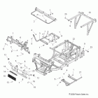 R09RF68AF/AR/AZ RANGER 6X6 700 EFI Chassis, frame and front bumper
