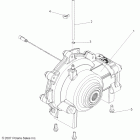 R08RF68AD/AF/AZ RANGER 6X6 700 EFI Drive train, front gearcase (built 8 / 29 / 07 and after...