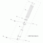 R11VA17AA RANGER RZR 170 Suspension, shock, front