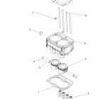 R10VH76AB/AO/AQ/AW RANGER RZR Engine, piston and cylinder