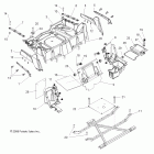 R10VH76AD/AG/AJ/AK/AT RANGER RZR 800 EFI Body, rear rack and fenders