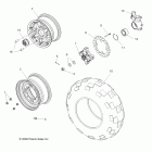 RANGER RZR 800 EFI/EPS - R12VH76AD/AF/AH/AJ/EAB Колеса перед