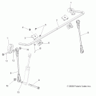 R10VH76AD/AG/AJ/AK/AT RANGER RZR 800 EFI Suspension, stabilizer bar, front