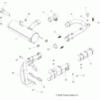 R10VH76AW/AO/AB RANGER RZR Engine, exhaust system