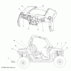 R09VH76AX RANGER RZR Наклейки