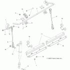 R09VH76FX RANGER RZR Suspension, stabilizer bar, front