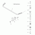 R09RB50AF RANGER 2X4 500 CARB Suspension, rear stabilizer bar