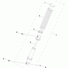 R11VA17AA RANGER RZR 170 Suspension, shock, rear