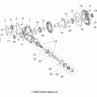 R09VH76AX RANGER RZR Drive train, gearcase, carrier, internal components