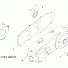 R11VA17AA RANGER RZR 170 Крышка картера