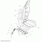 R10VH76AD/AG/AJ/AK/AT RANGER RZR 800 EFI Сидение