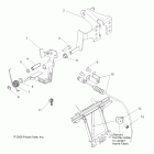 R10VH76AD/AG/AJ/AK/AT RANGER RZR 800 EFI Engine, throttle pedal