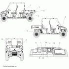 R09WH68AC/AG/AH/AL/AR/AZ RANGER 4X4 700 EFI CREW Наклейки