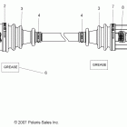 R08WH68AG/AH/AK/AR RANGER 4X4 700 EFI CREW Передний приводной вал