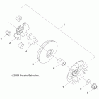 R11VA17AA RANGER RZR 170 Вариатор ведущий