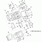 R09RB50AF RANGER 2X4 500 CARB Цилиндр двигателя