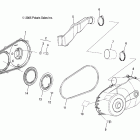 R09RB50AF RANGER 2X4 500 CARB Drive train, clutch cover