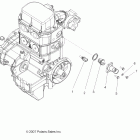 R10XH76AA RANGER RZR 4 800 EFI Engine, thermostat