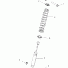 RANGER RZR S 800 EFI - R12VE76AD/AJ/AO Suspension, front shock mounting