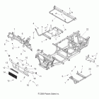 R09RB50AF RANGER 2X4 500 CARB Chassis, frame and front bumper