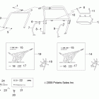 R11VA17AA RANGER RZR 170 Chassis, cab frame and side nets