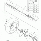 WOLVERINE EPS YXE70WPBHL Переднее колесо 2