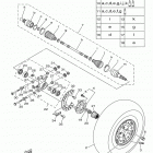 WOLVERINE EPS YXE70WPBHL Заднее колесо