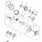 WOLVERINE EPS HUNTER YXE70WPBHH Коленчатый вал и Поршень
